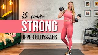 25 min. STRONG Upper Body and Abs Strength Training | OPPOSITES ATTRACT