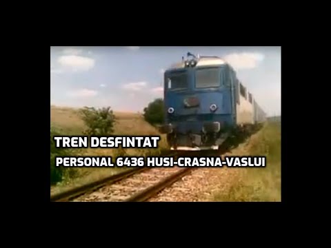 🔝 Videoclip rar cu un tren desfintat Personalul 6436 Husi-Crasna-Vaslui tractat DA 1160 in Cretesti
