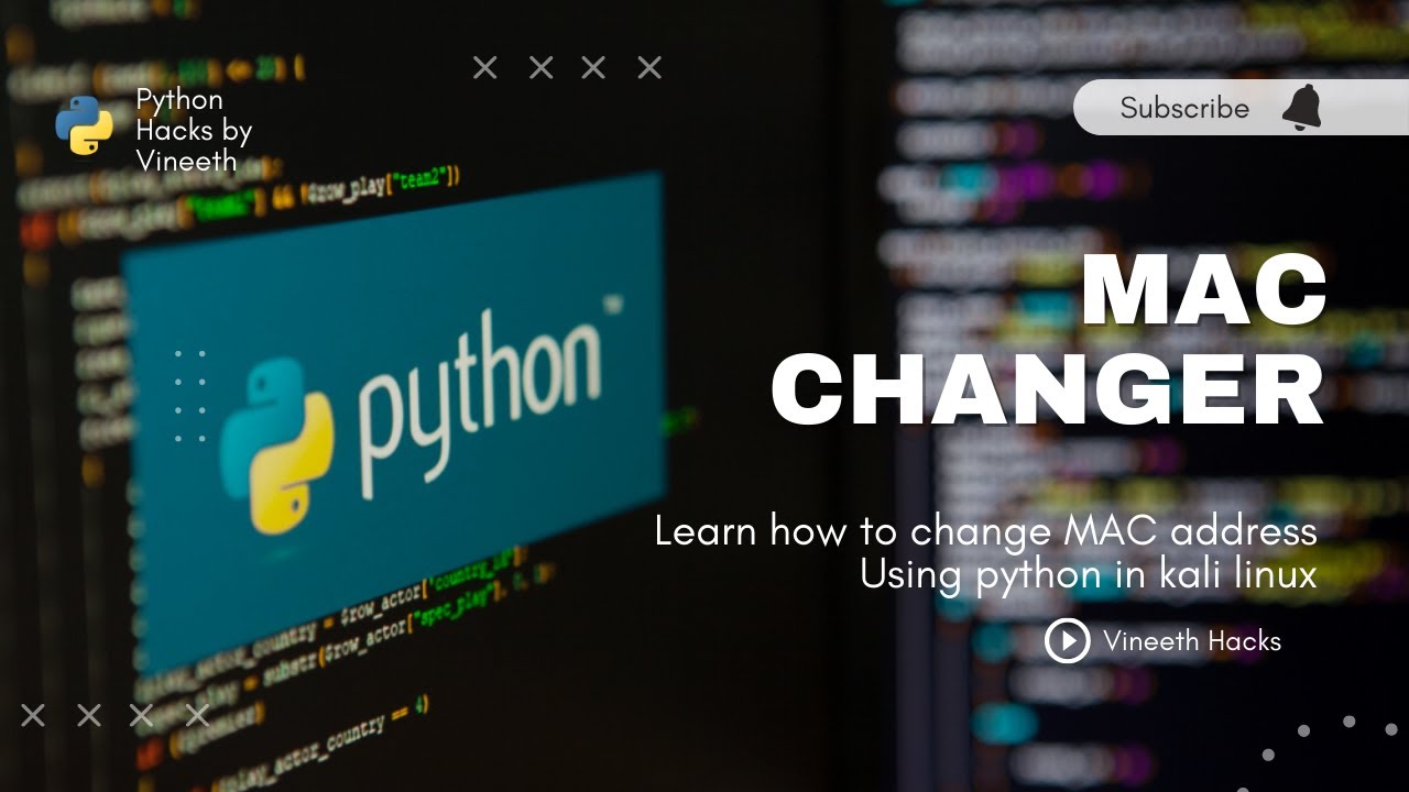 Master the Art of MAC Spoofing with Python: A Comprehensive Guide #pythonhacking #macspoofing