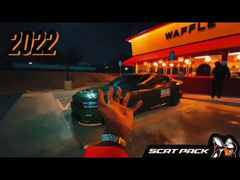 6:00 AM WAFFLE HOUSE RUN-day time POV drive in 2022 SCAT PACK charger!!!
