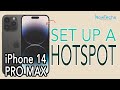 iPhone 14 PRO MAX - How to set up a WiFi Hotspot #iphone14promax  #iphonehotspot