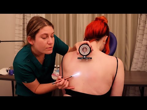 ASMR for DEEP SLEEP | Nervoscope, Spine Tracing & Chiropractic Exam