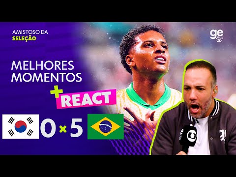 Gols e lances de Coréia do Sul x Brasil