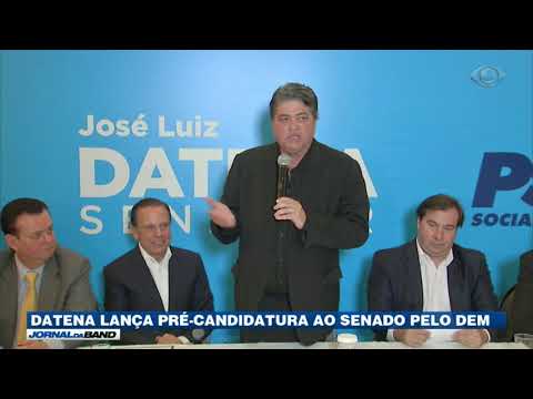 Datena lança pré-candidatura ao Senado pelo DEM.