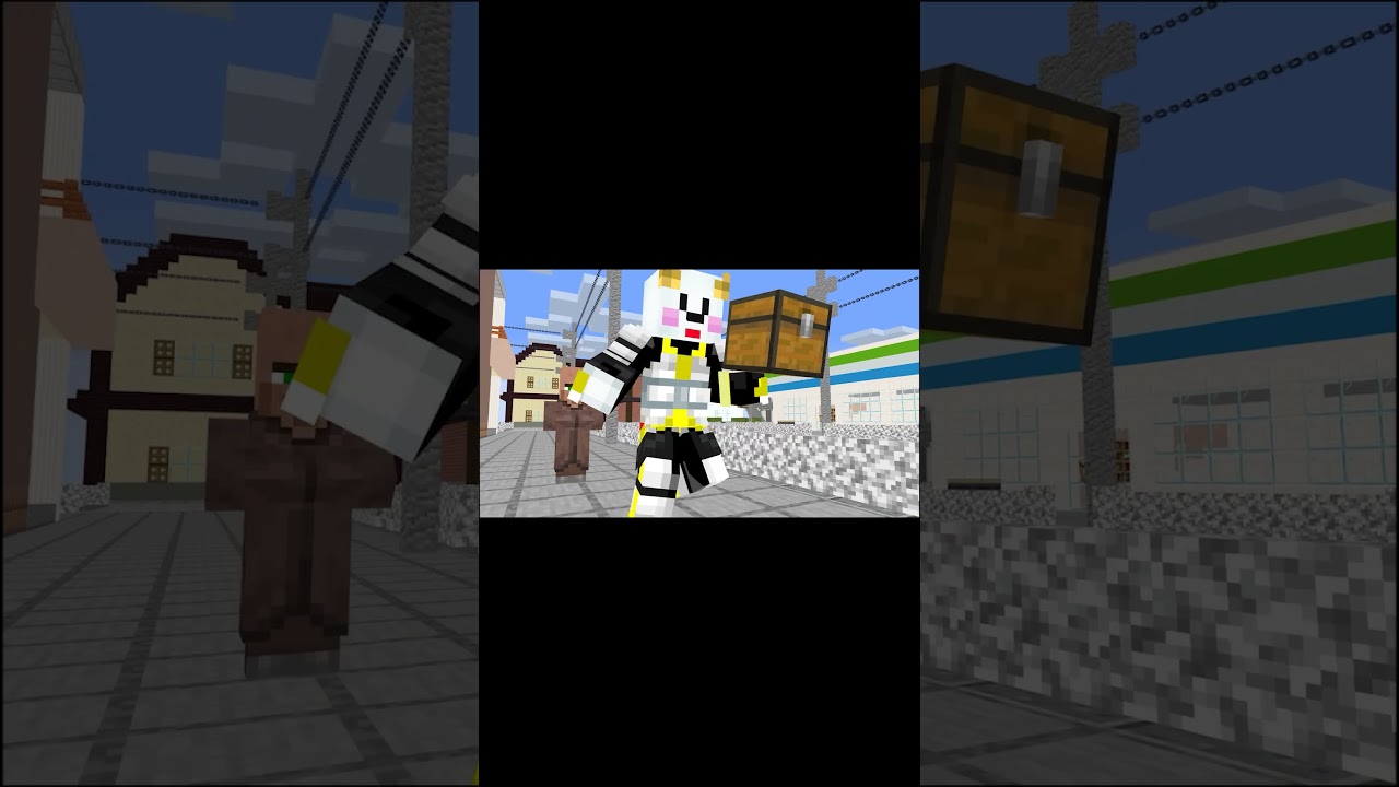 【くもりん隊員の日常】困ってる村人のお手伝いをしようとした結果…【マイクラ・Minecraft】【サンクラ・サンくもレンジャー】 #shorts  #マイクラ ★サンサンキッズGAMES★