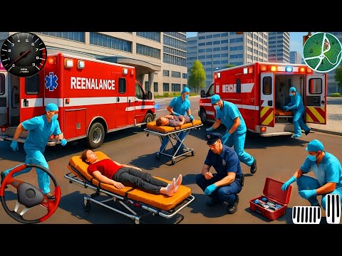 Ambulance City Rescue Simulator 3D Game - 911 US Emergency Ambulance Driving 3D - Android Gameplay
