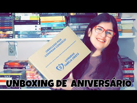 PRIMEIRA COMPRA NAS LIVRARIAS FAMLIA CRIST ? UNBOXING DE ANIVERSRIO