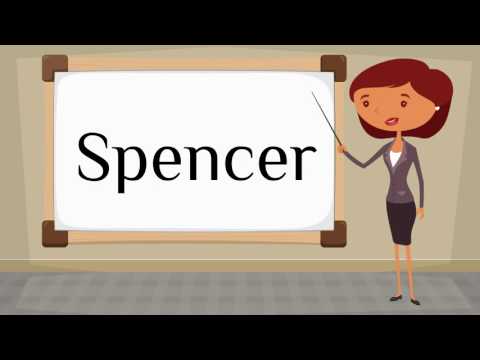 How do you say 'Spencer' in French?