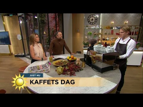 Det är kaffets dag! Baristamästaren lär oss kaffetrender - Nyhetsmorgon (TV4)