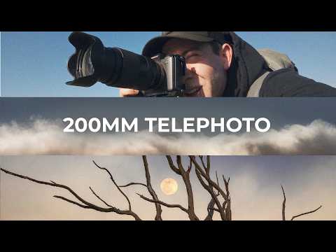 200mm Telephoto Full Moon Landscape Photography