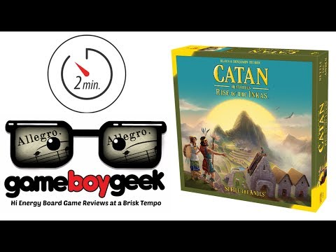 Catan: Histories Rise of the Inkas (Allegro 2-min)  Review with the Game Boy Geek
