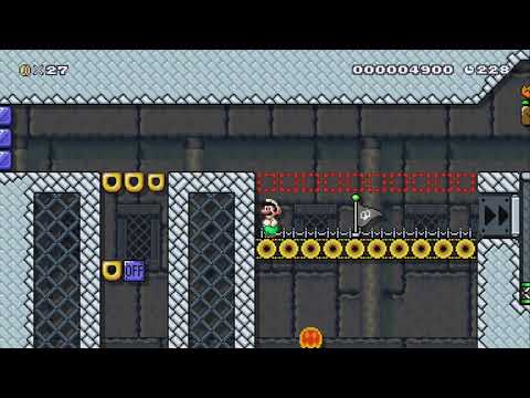 Dry Bones' Lava River by XoverBit - Super Mario Maker 2 - No Commentary 1bw