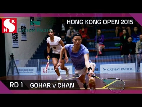 Squash: Hong Kong Open 2015 - Women's Rd 1 Highlights: Gohar v Chan