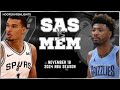 San Antonio Spurs vs Memphis Grizzlies Full Game Highlights | Nov 18 | 2024 NBA Season