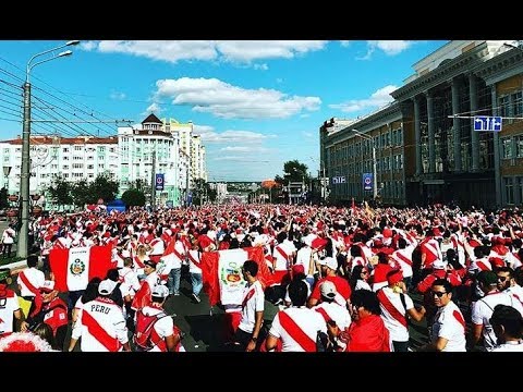 WC 2018 Peru - Denmark peruvian cortege before the game