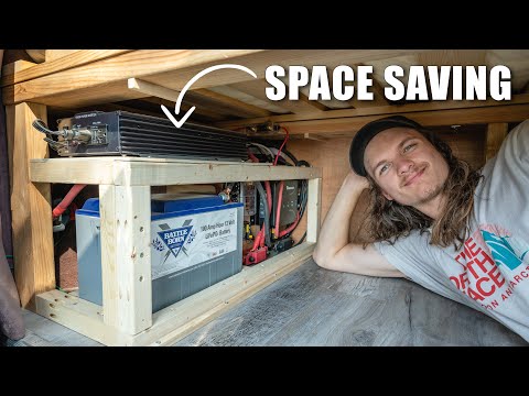 SIMPLE OFF-GRID ELECTRICAL SYSTEM FOR VAN LIFE (space-efficient setup)