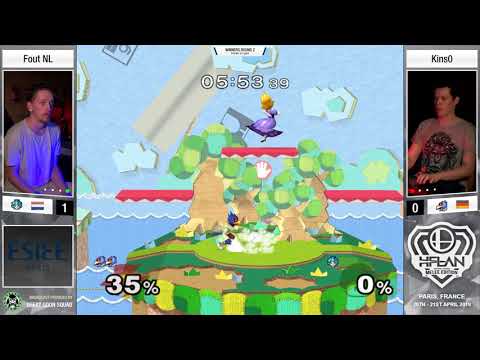 HFLAN 19 - Fout NL (Peach) Vs. Kins0 (Falco) - Winners Round 2 - Melee Singles