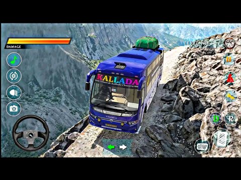 UPHILL BUS SIMULATOR GAME 3D|Carrier Mode|Level 5-7|Drive Bus On The Bumpy Track|Android Gameplay 