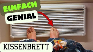 Plissee Schutz für den Kastenwagen oder Wohnmobil, Kissenbretter für mehr Komfort im Schlafbereich