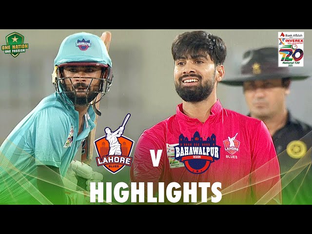 Full Highlights | Lahore Blues vs Bahawalpur | Match 6 | National T20 Cup 2025 | PCB | MA2A Full Highlights | Lahore Blues vs Bahawalpur | Match 6 | National T20 Cup 2025 | PCB | MA2A