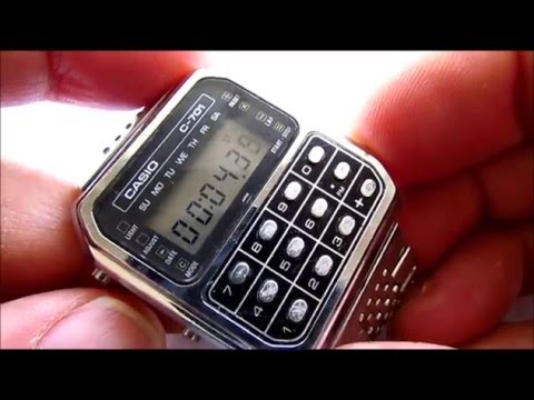 Casio C 701 Calculator  Watch 1980s
