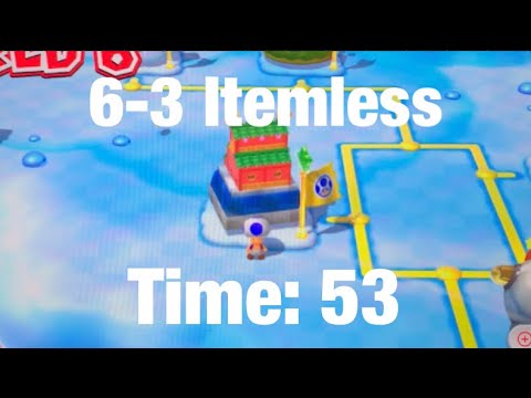 6-3 Itemless Speedrun: Super Mario 3d World