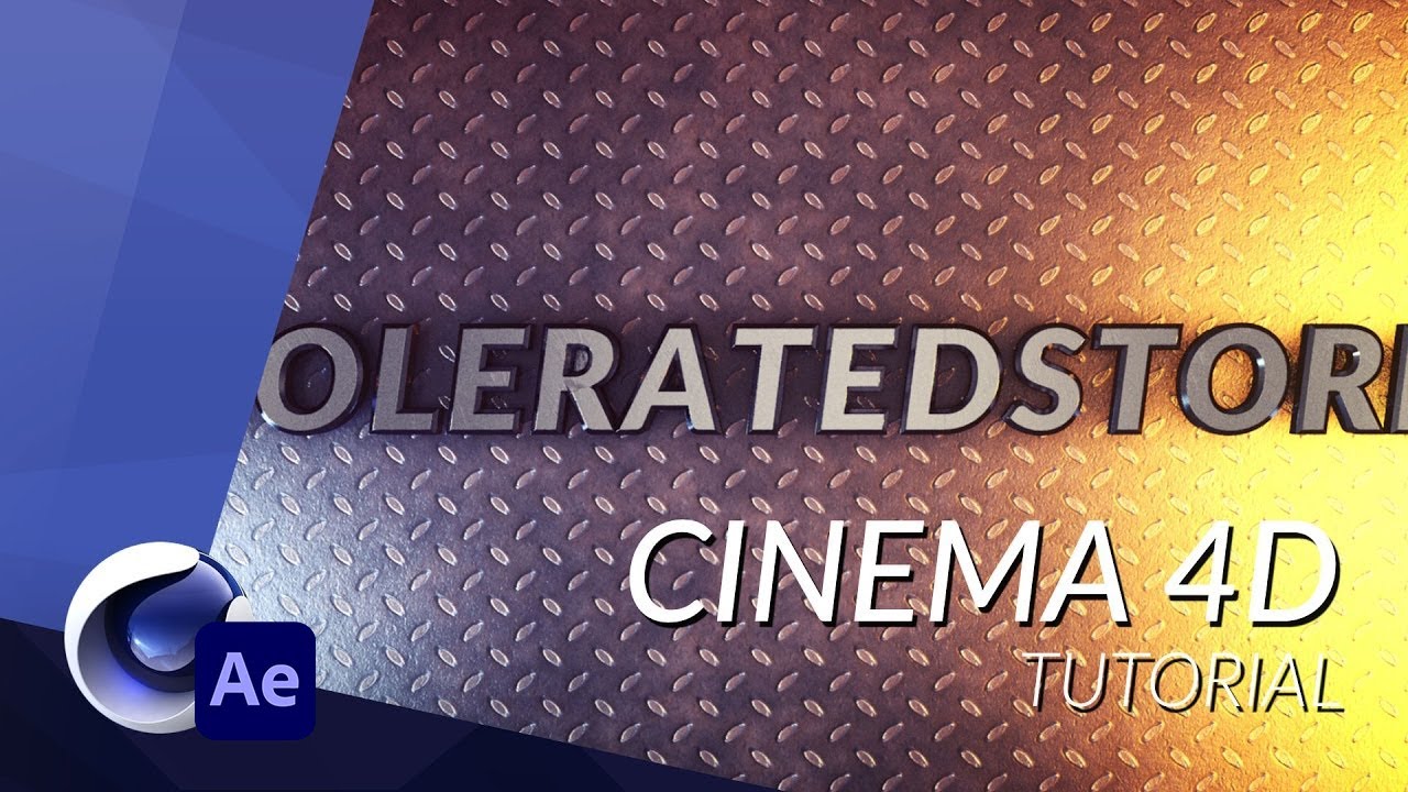 3D Metal Title in Cinema 4D & After Effects