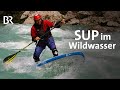 Wildwasser SUP Mit Dem Stand Up Paddle Board Auf Der Tiroler Ache BR