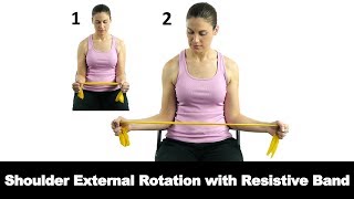 Shoulder External Rotation with Band — Dr. Jo