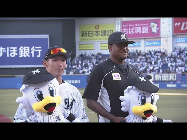 マリーンズ・ロメロ投手・高部瑛斗選手ヒーローインタビュー 5月29日 千葉ロッテマリーンズ 対 阪神タイガース