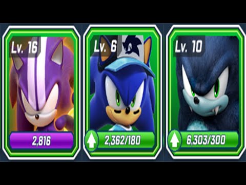Sonic Forces - Darkspine vs Werehog vs Slugger Sonic - All 71 Characters Unlocked Android Gameplay