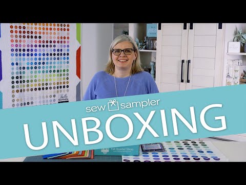 Fat Quarter Shop's "Sew Sampler" Monthly Subscription Quilting Box - February 2021 Unboxing