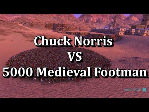 Chuck Norris VS 5000 Medieval Footman (Ultimate Epic Battle Simulator)