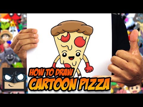 How to Draw A Cartoon Pizza