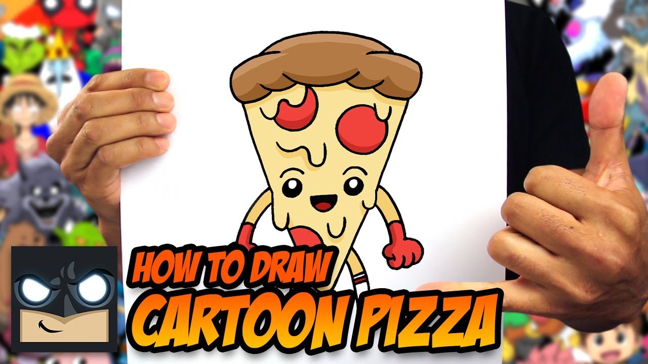 How to Draw A Cartoon Pizza