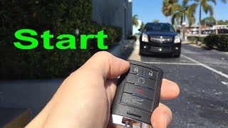 Cadillac remote start SRX or CTS how to remote start engine Caddy  2008-2013