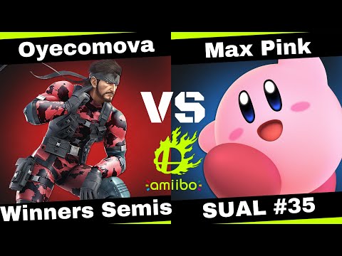 SUAL Amiibo Tournament #35 Winners Semis - Oyecomova (Snake) vs Max Pink (Kirby)
