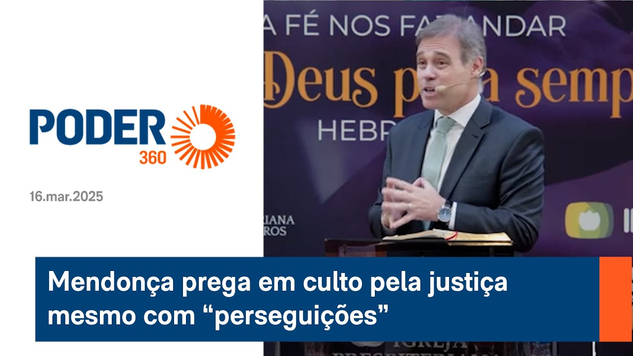 Mendonça prega em culto pela justiça mesmo com “perseguições”