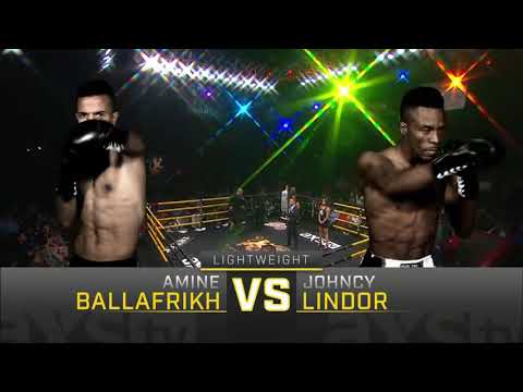 Une combats de Amine Ballafirikh vs Johncy Lindor. Est une victoire sur pour le chanpion marocain