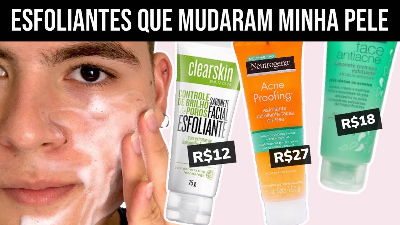 ESFOLIANTES DE ROSTO BARATOS E BONS