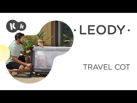 KINDERKRAFT kelioninė lovelė LEODY, pilka, KCLEOD00GRY0000