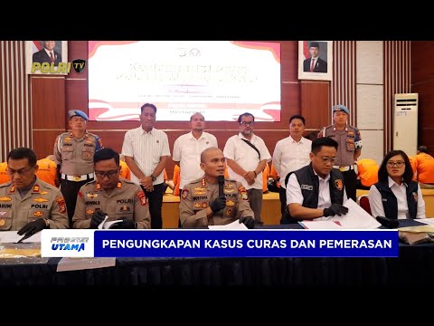 POLRES METRO BEKASI UNGKAP KASUS CURAS DAN PEMERASAN