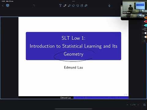 SLT Summit 2023 - Bayesian Probability, Posterior and Model Selection (SLT Low 1)