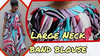✅Large Round Neckline Blouse/ I Sew 10 Pieces A Day To Make Money