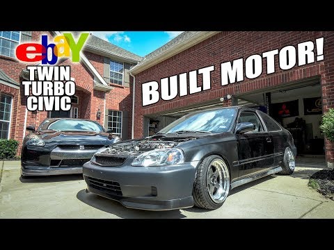 TWIN-TURBO CIVIC IS BACK! - BUILT MOTOR INSTALL