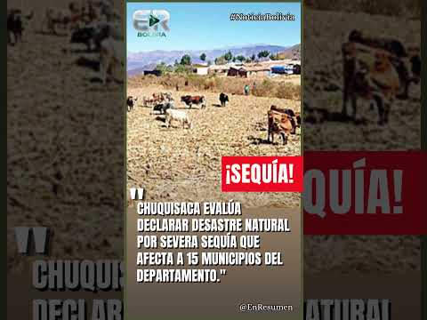 CHUQUISACA ANALIZA DECLARAR DESASTRE POR SEQUÍA #ultimahora #bolivia
