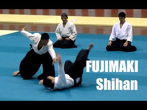 Hiroshi Fujimaki Shihan at the Tokyo Metropolitan Aikido Federation Demonstration 2017