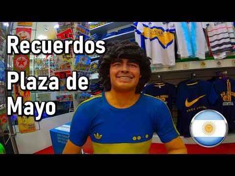 PLAZA DE MAYO RECUERDOS, BUENOS AIRES Walking Tour - Argentina [4K|60fps]