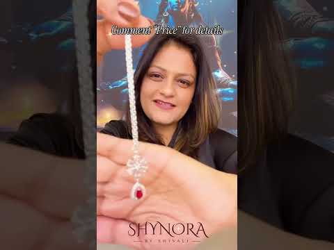Royal Ruby Red Chandelier Necklace Set with Earrings & Maang Tikka