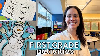 Silent E, Telling Time Activities, & Writing Folktales in First Grade // Teaching 1st Grade